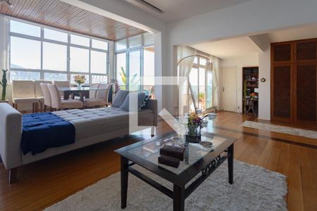 Sala de apartamento para alugar com 2 quartos, 160m² em Urca, Rio de Janeiro