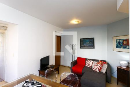 Sala de apartamento à venda com 1 quarto, 58m² em Vila Andrade, São Paulo