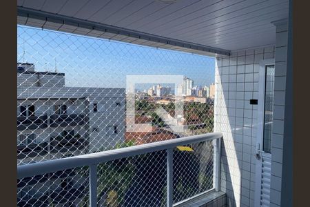 Varanda da Sala de apartamento para alugar com 1 quarto, 50m² em Caiçara, Praia Grande