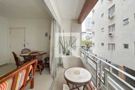 Varanda de apartamento para alugar com 2 quartos, 70m² em Jardim Belmar, Guarujá