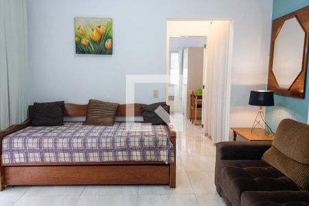 Sala de apartamento para alugar com 1 quarto, 47m² em Canasvieiras, Florianópolis