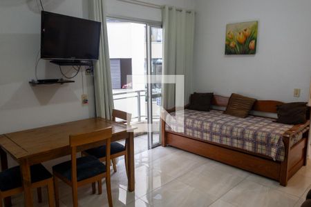 Sala de apartamento para alugar com 1 quarto, 47m² em Canasvieiras, Florianópolis