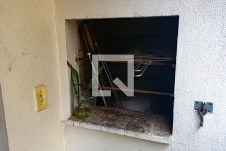 Churrasqueira na sacada da Sala de apartamento para alugar com 1 quarto, 47m² em Canasvieiras, Florianópolis