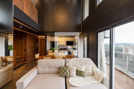 Sala de apartamento à venda com 3 quartos, 134m² em Empresarial 18 do Forte, Barueri