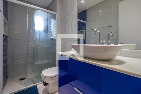 Banheiro da Suíte 1 de apartamento à venda com 3 quartos, 134m² em Empresarial 18 do Forte, Barueri