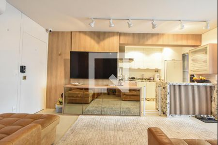 Sala de apartamento para alugar com 2 quartos, 73m² em Cidade Monções, São Paulo