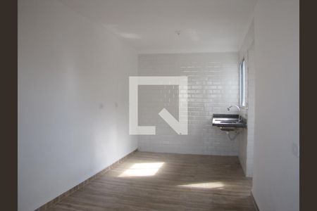 Sala/Cozinha de apartamento para alugar com 1 quarto, 35m² em Vila Guilhermina, São Paulo