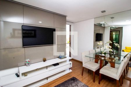 Sala de apartamento à venda com 2 quartos, 60m² em Chácaras Califórnia, Contagem