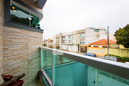 Varanda da sala de casa à venda com 3 quartos, 200m² em Paraíso, Santo André