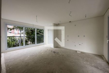 Sala/Cozinha de apartamento à venda com 2 quartos, 6332m² em Menino Deus, Porto Alegre