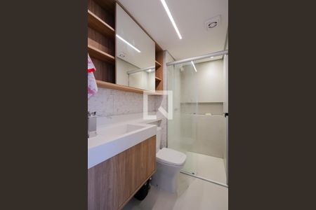Banheiro da Suíte de apartamento para alugar com 1 quarto, 60m² em Santana, São Paulo