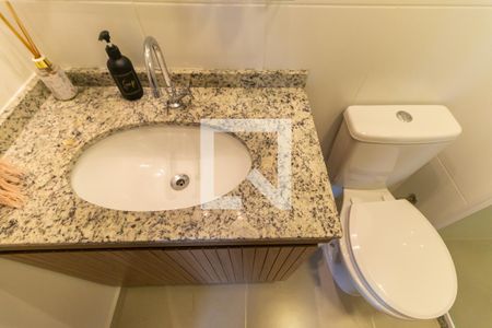 Banheiro de kitnet/studio à venda com 1 quarto, 29m² em Jardim Paulista, São Paulo