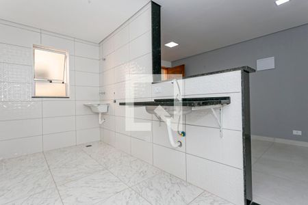 Cozinha de casa para alugar com 1 quarto, 34m² em Sacoma, São Paulo