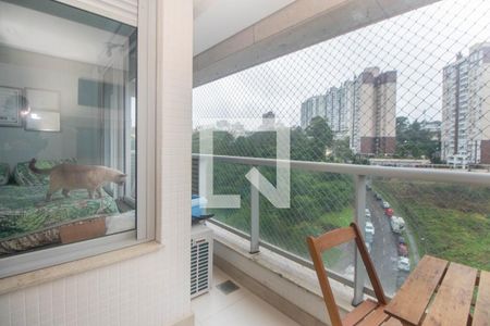 Varanda da Sala de apartamento à venda com 1 quarto, 49m² em Petrópolis, Porto Alegre