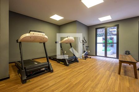 Área comum - Academia de kitnet/studio para alugar com 1 quarto, 25m² em Pinheiros, São Paulo