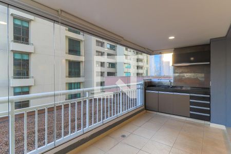 Varanda da Sala de apartamento para alugar com 2 quartos, 92m² em Cidade Monções, São Paulo