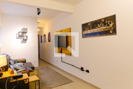 Sala de apartamento à venda com 2 quartos, 64m² em Vila Curuçá, Santo André