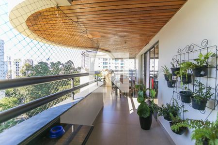 Varanda da Sala de apartamento à venda com 3 quartos, 193m² em Vila Andrade, São Paulo