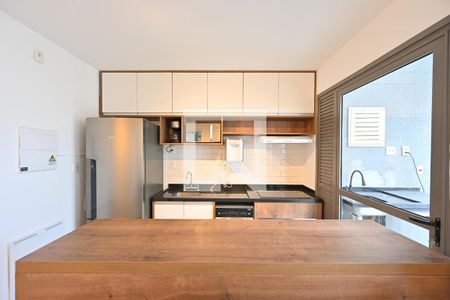 Cozinha de apartamento à venda com 1 quarto, 43m² em Vila Clementino, São Paulo