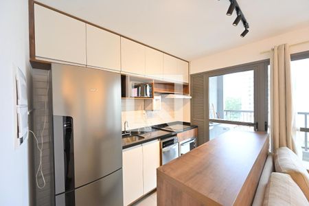 Cozinha de apartamento à venda com 1 quarto, 43m² em Vila Clementino, São Paulo