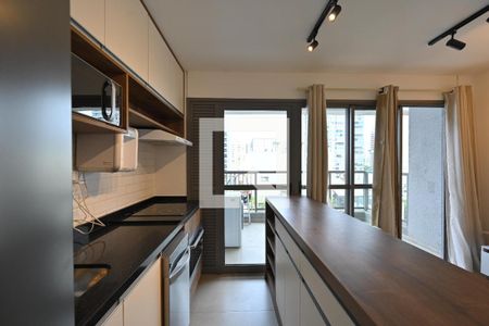 Cozinha de apartamento à venda com 1 quarto, 43m² em Vila Clementino, São Paulo
