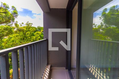 Varanda de kitnet/studio para alugar com 1 quarto, 30m² em Brooklin Paulista, São Paulo