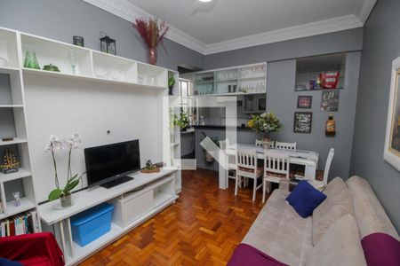 Sala de apartamento à venda com 2 quartos, 49m² em Botafogo, Rio de Janeiro