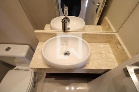 Apartamento para alugar com 105m², 2 quartos e 3 vagasDetalhe lavabo 