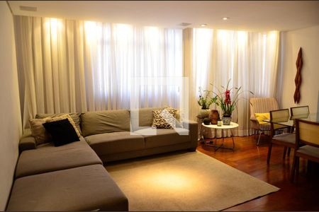 Sala de apartamento à venda com 3 quartos, 110m² em Santo Antonio, Belo Horizonte