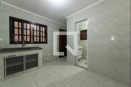 Cozinha de casa para alugar com 1 quarto, 35m² em Santa Paula, São Caetano do Sul