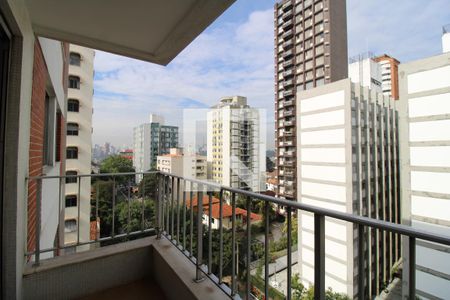 Vista da varanda da sala  de apartamento para alugar com 3 quartos, 89m² em Perdizes, São Paulo