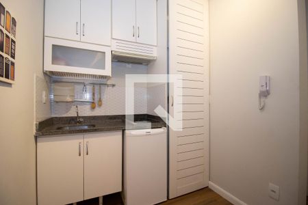 Studio para alugar com 34m², 1 quarto e 1 vaga Studio para alugar com 34m², 1 quarto e 1 vagaCozinha e Área de Serviço