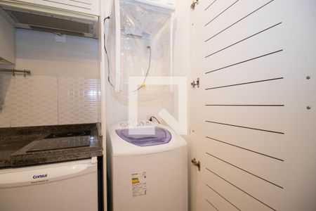 Studio para alugar com 34m², 1 quarto e 1 vaga Studio para alugar com 34m², 1 quarto e 1 vagaCozinha e Área de Serviço