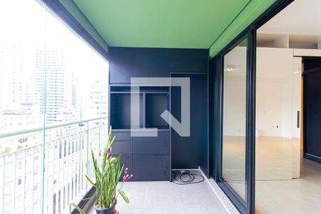 Varanda e Cozinha de apartamento à venda com 1 quarto, 50m² em Bela Vista, São Paulo