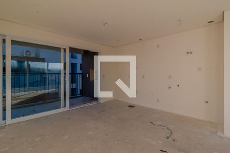 Sala / Cozinha de apartamento à venda com 2 quartos, 6669m² em Menino Deus, Porto Alegre