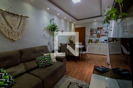 Sala de apartamento à venda com 2 quartos, 50m² em Vila Guiomar, Santo André