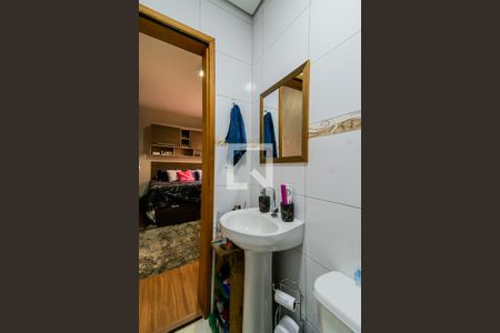 Banheiro da Suíte 1 de apartamento à venda com 2 quartos, 50m² em Vila Guiomar, Santo André
