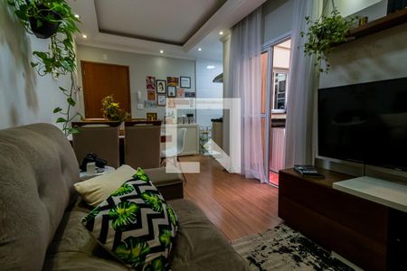 Sala de apartamento à venda com 2 quartos, 50m² em Vila Guiomar, Santo André