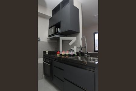 Cozinha de kitnet/studio para alugar com 1 quarto, 26m² em Bela Vista, São Paulo