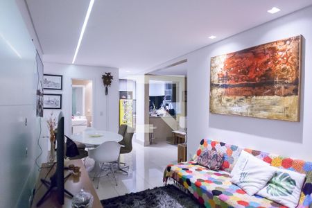 sala de apartamento à venda com 2 quartos, 76m² em Vila da Serra, Nova Lima