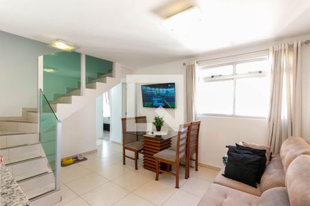 Sala de apartamento à venda com 3 quartos, 130m² em Conjunto California, Belo Horizonte