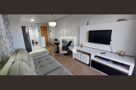 Sala de apartamento à venda com 2 quartos, 52m² em Vila Homero Thon, Santo André