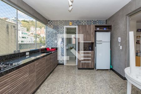Varanda gourmet de apartamento à venda com 3 quartos, 200m² em Buritis, Belo Horizonte