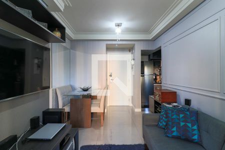 Sala  de apartamento à venda com 1 quarto, 45m² em Brooklin Paulista, São Paulo