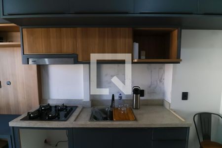 Cozinha de apartamento para alugar com 1 quarto, 27m² em Vila Guarani (z Sul), São Paulo