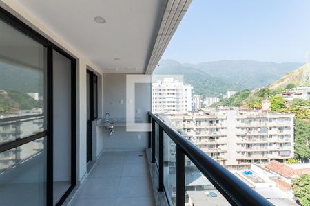Varanda da Sala de apartamento à venda com 2 quartos, 63m² em Tijuca, Rio de Janeiro