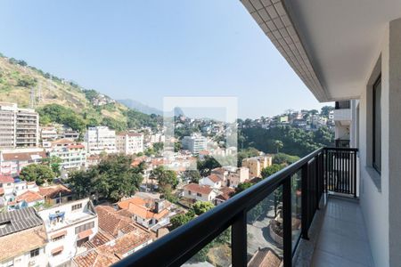 Varanda da Sala de apartamento à venda com 2 quartos, 63m² em Tijuca, Rio de Janeiro