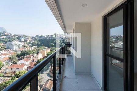 Varanda da Sala de apartamento à venda com 2 quartos, 63m² em Tijuca, Rio de Janeiro