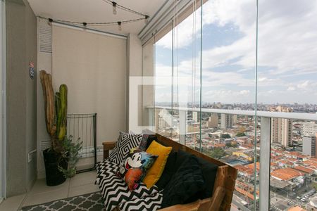 Varanda de apartamento à venda com 1 quarto, 50m² em Vila Gomes Cardim, São Paulo