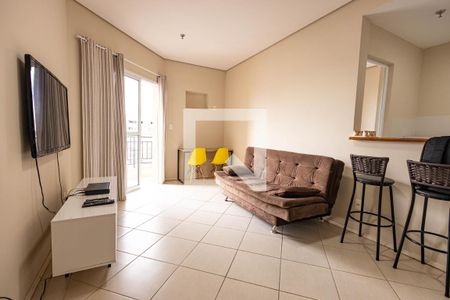 Sala de apartamento para alugar com 1 quarto, 47m² em Jardim Dom Bosco, Indaiatuba